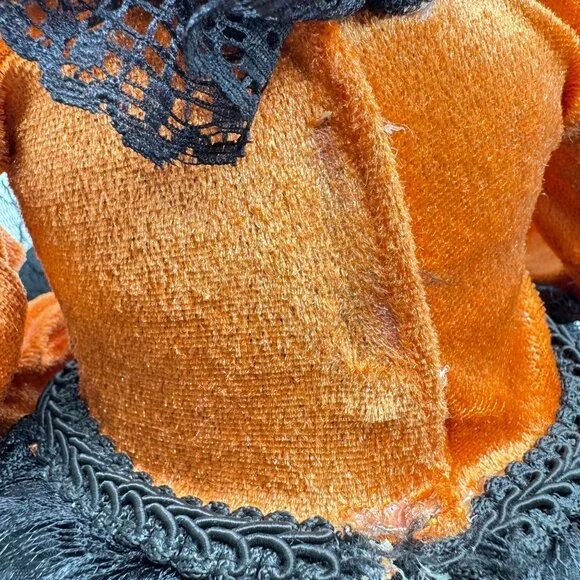 Pumpkin Head Halloween Doll 24" Orange Black - Picture 11 of 15